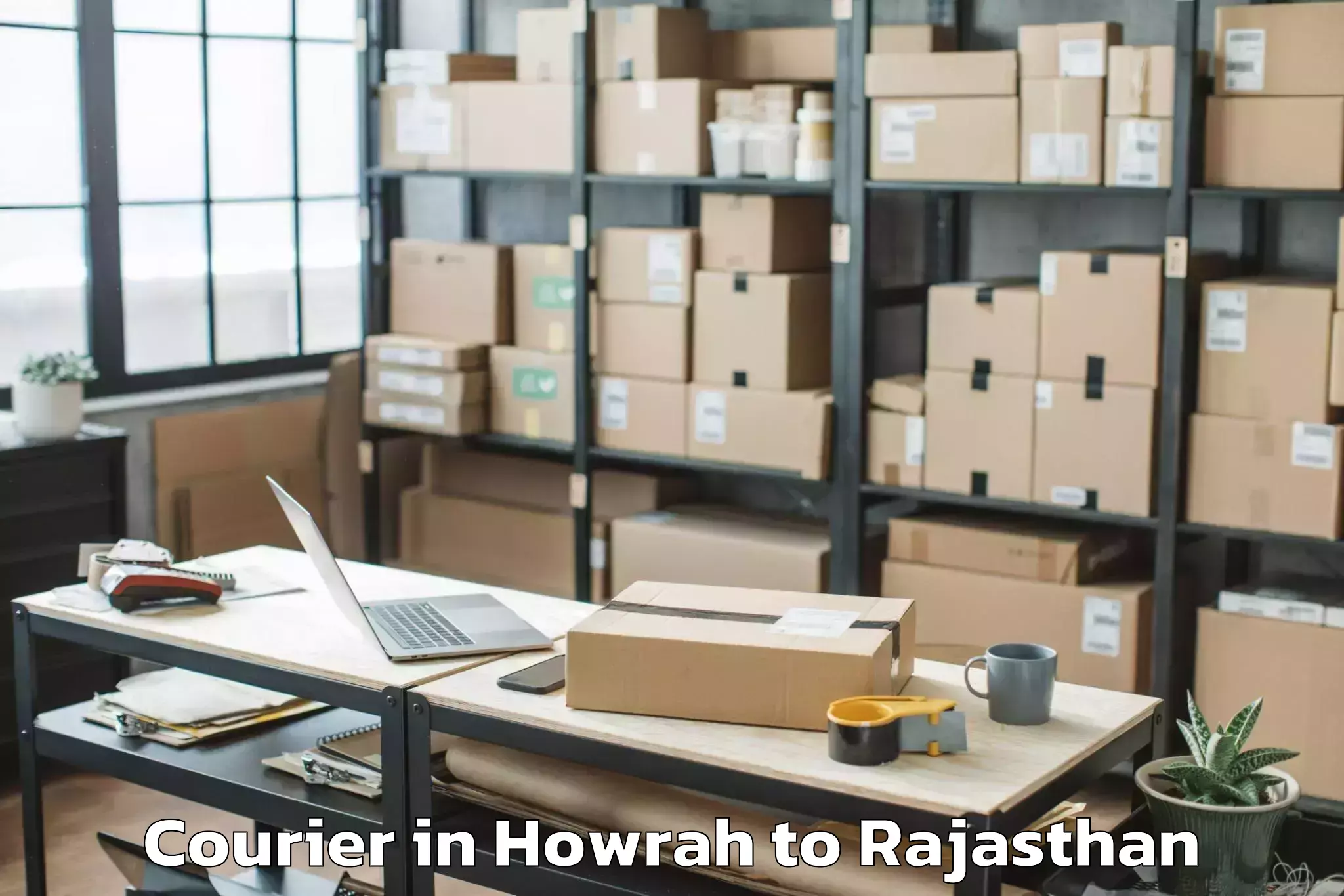 Easy Howrah to Makrana Courier Booking